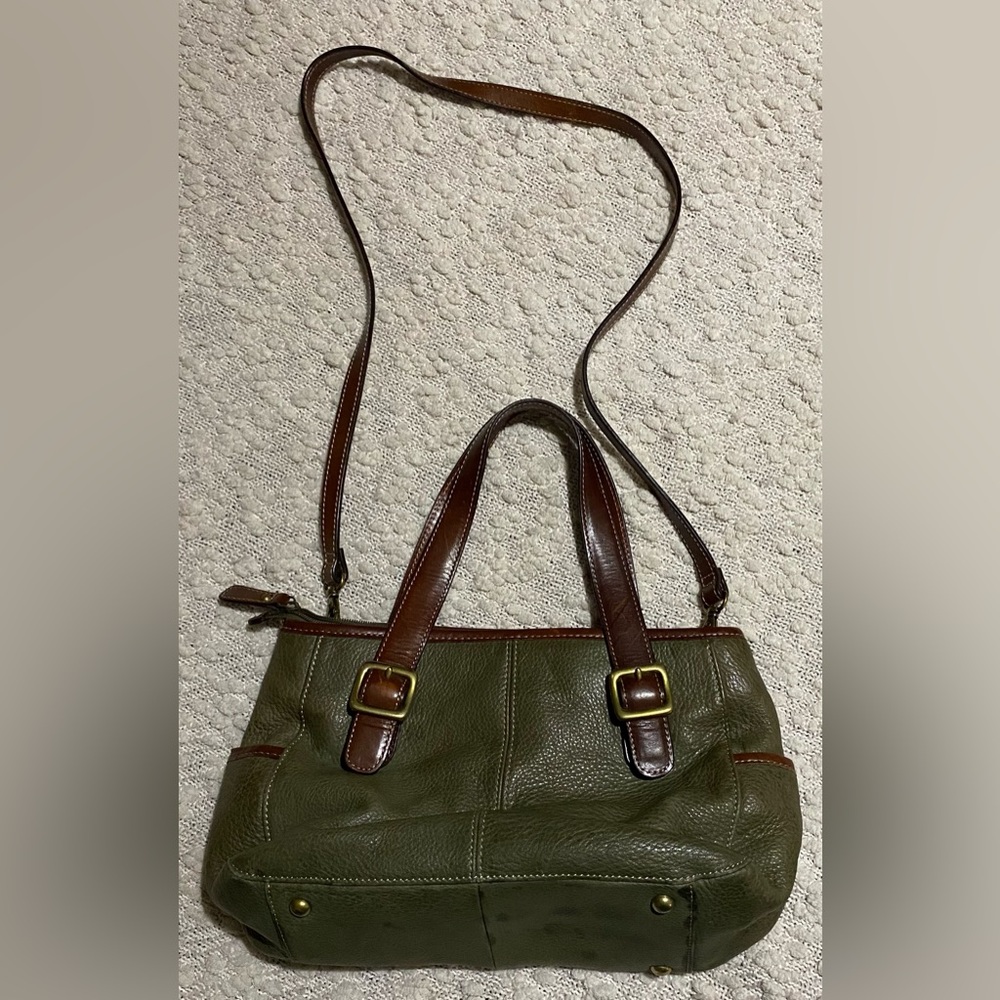 Fossil Green Satchel